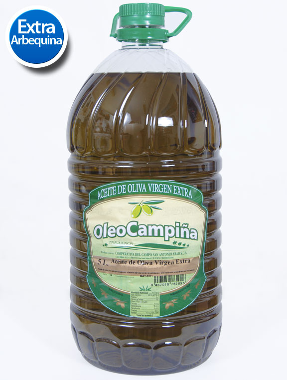 Aceite De Oliva Virgen Extra Arbequina (Garrafa 5 litros)